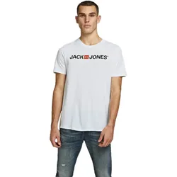 Jack & Jones Logoshirt Corp mit Kurzarm in Weiß-S