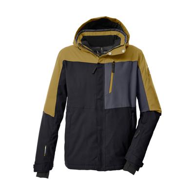 Skijacke KILLTEC "KSW 52 MN SKI JCKT", Herren, Gr. L, schwarz, Obermaterial: 100% Polyester.Futter: 100% Polyester.Füllung: 100% Polyester, Jacken Skijacke, Wasserdichte, atmungsaktive Herrenjacke mit Schneefang und Taschen