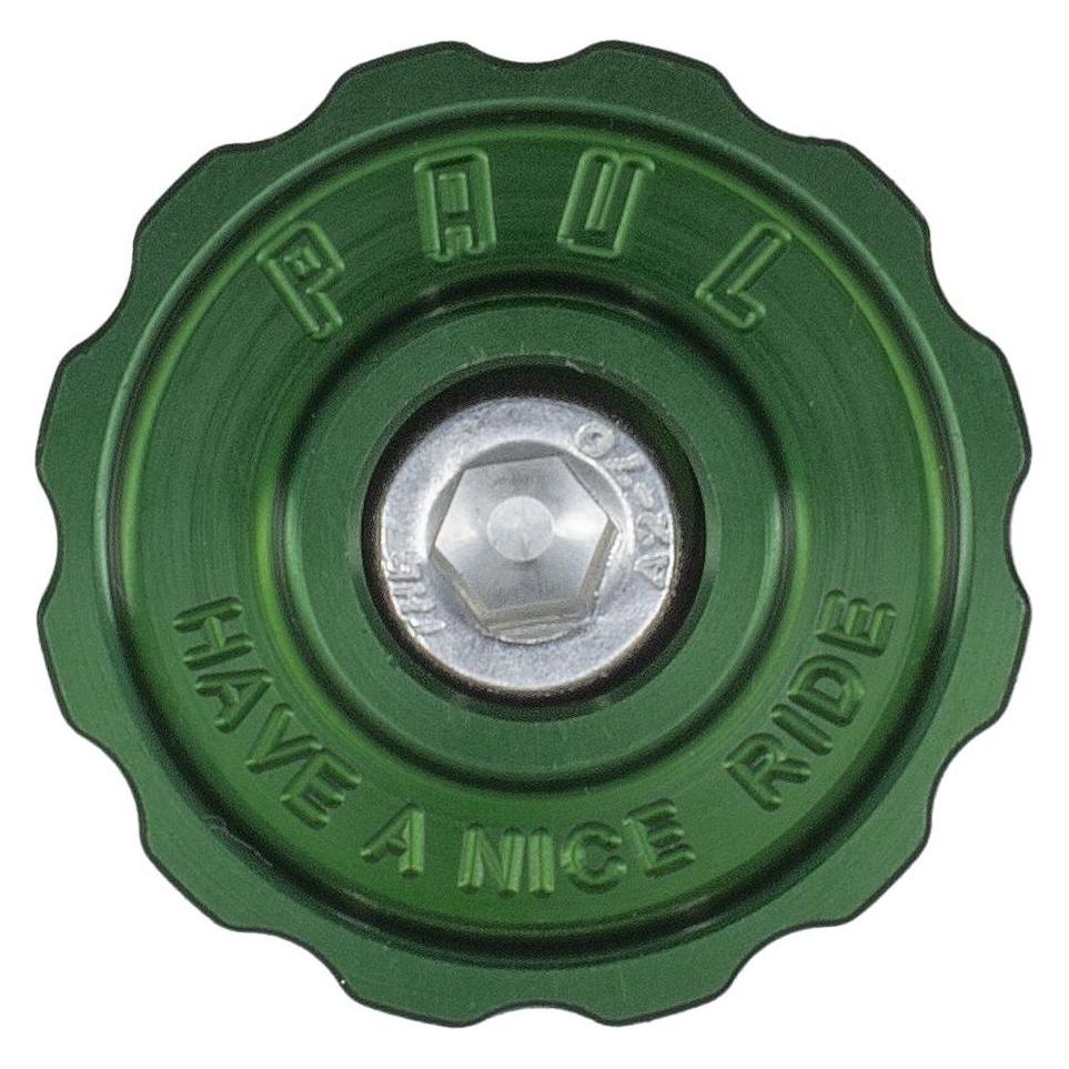 Paul Component Engineering Paul Component Stem Cap Ahead Kappe, 1 1/8", green (43297481)
