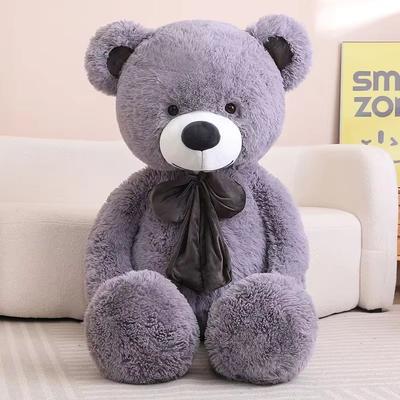 Inspire Curations 5 Color Teddy Bear With Bow Teddy Bear Pillow gray 31.5 In
