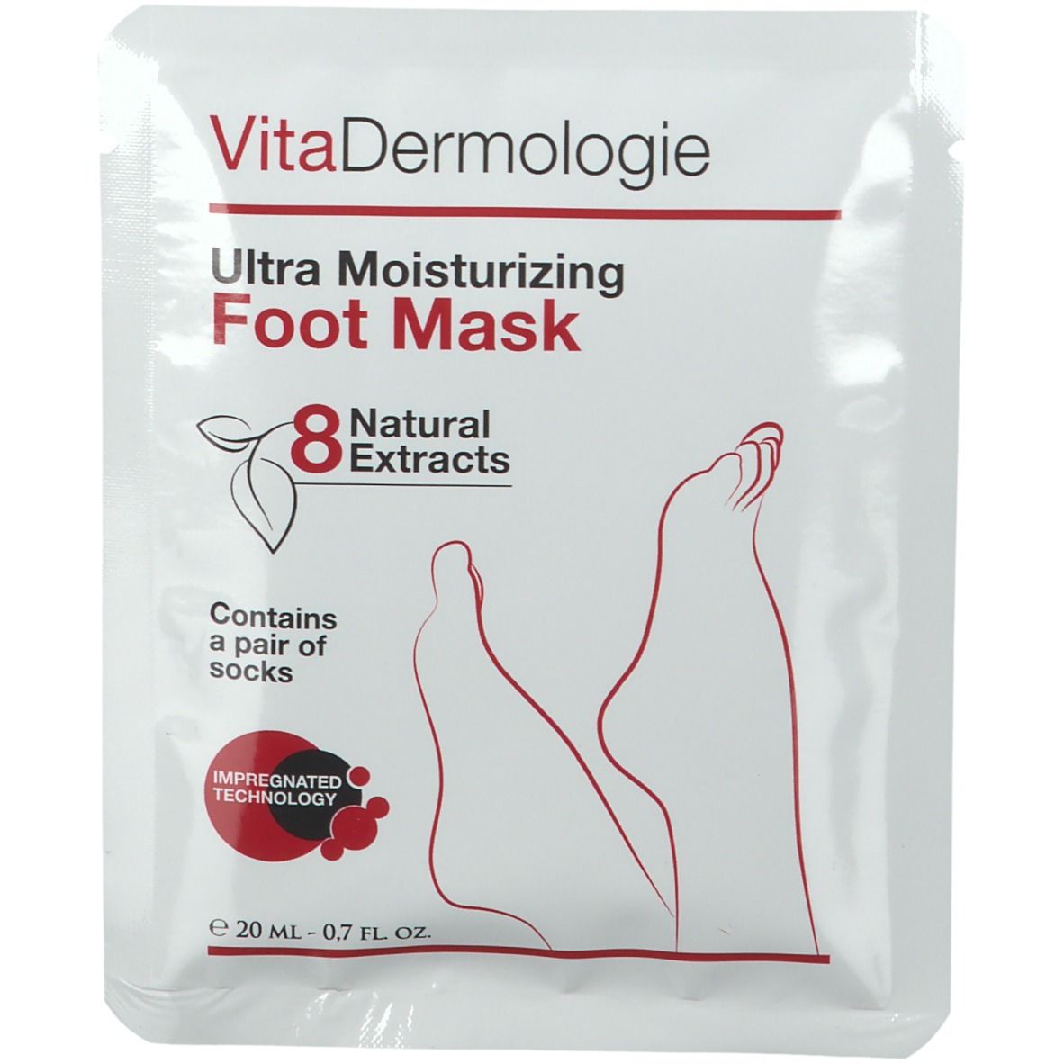 Vitadermologie Ultra Hydraterende Voetbehandeling NF 1 St Beutel