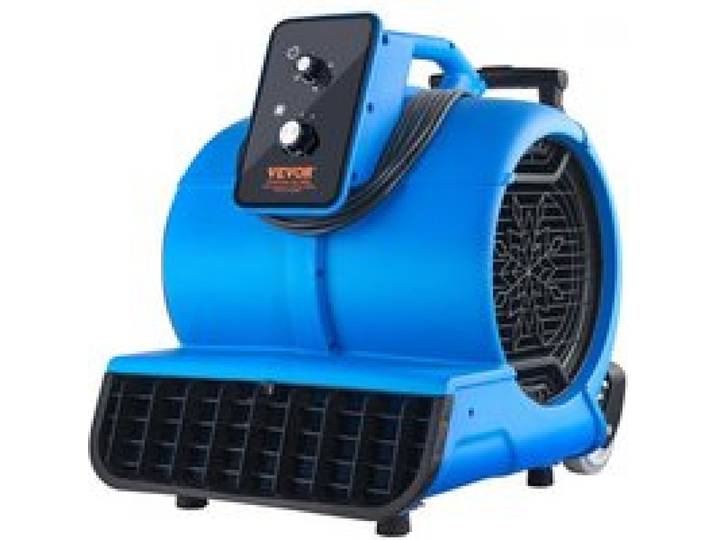 VEVOR Souffleur de sol, 1400 tr/min, ventilateur de séchage refroidissement, 113 m³/min, sèche-tapis portable 3 angles de soufflage, minuterie, réglage 3 vitesses, pour nettoyage, maison, commercial