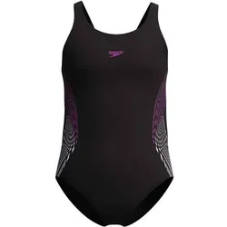 SPEEDO Kinder Schwimmanzug Girls Placmement Muscleback, Größe 164 in Lila Lila
