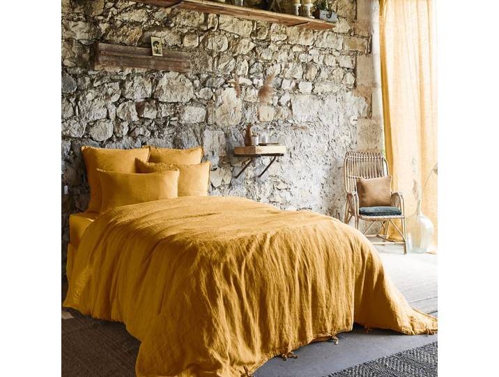 Housse de couette lin français unie 240x260 cm