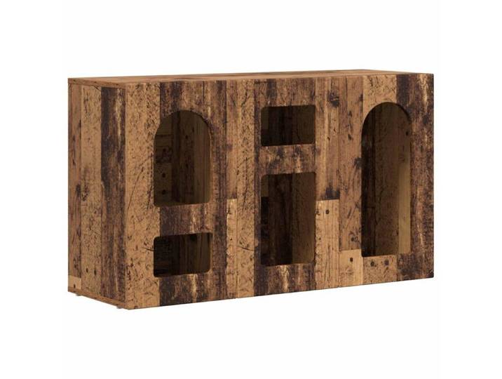 Buffet en bois d'ingénierie - - Bois ancien - 100x35x59 cm - Moderne - Salle à manger - Rangement stylé