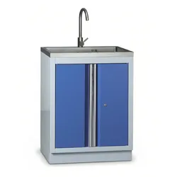 Werkstattschrank mit Spüle G2, blau