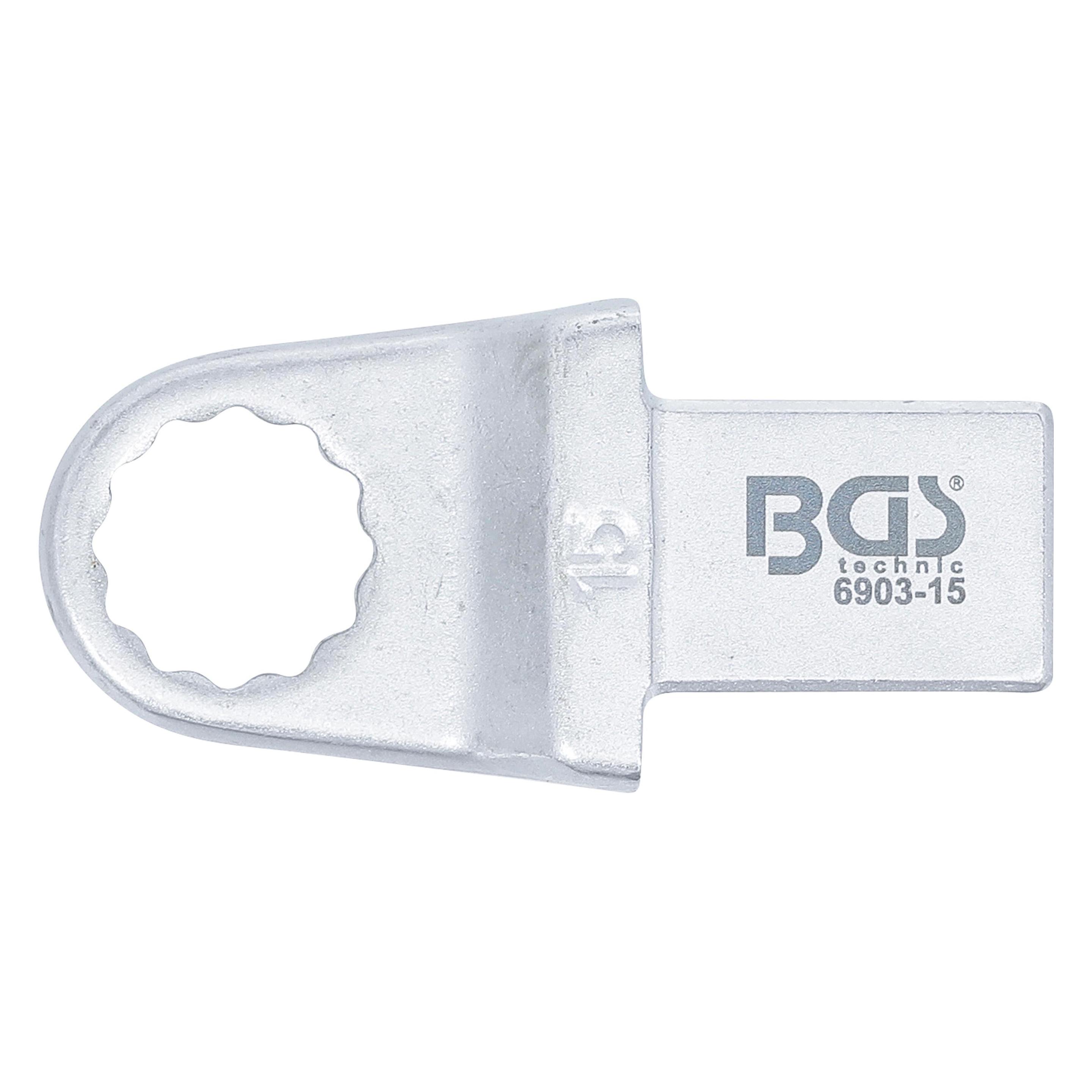 BGS Einsteck-Ringschlüssel 15 mm Aufnahme 14 x 18 mm (15 mm) (6903-15)