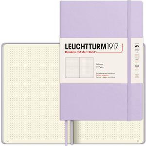 Leuchtturm1917 Notizbuch Medium, 365497, Karton Softcover, Lilac, 62 Blatt / 123 Seiten, 80 g/m², dotted, A5