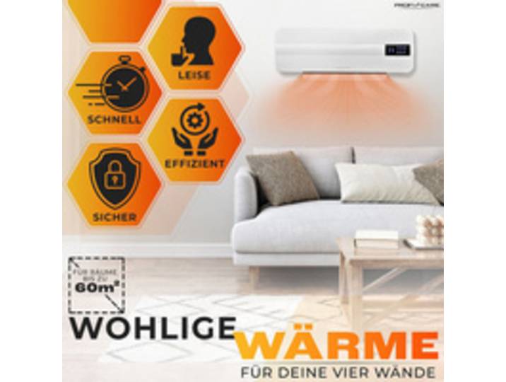 Chauffage mural en céramique PC-HL 3116, blanc