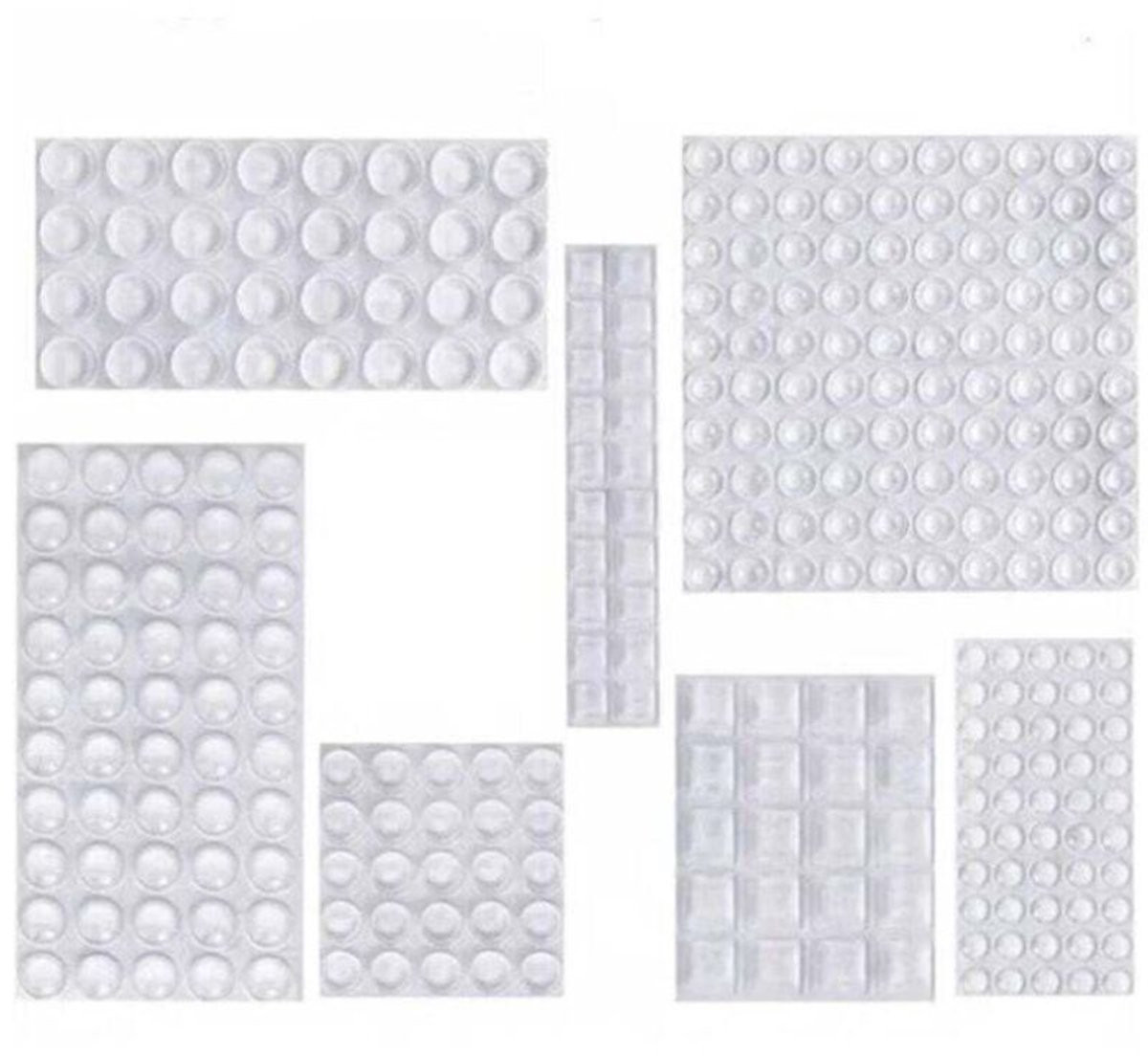 Zelfklevende transparante siliconen antislipvoetjes en geluidsdempende rubberen beschermpads voor deuren, kasten en meubels