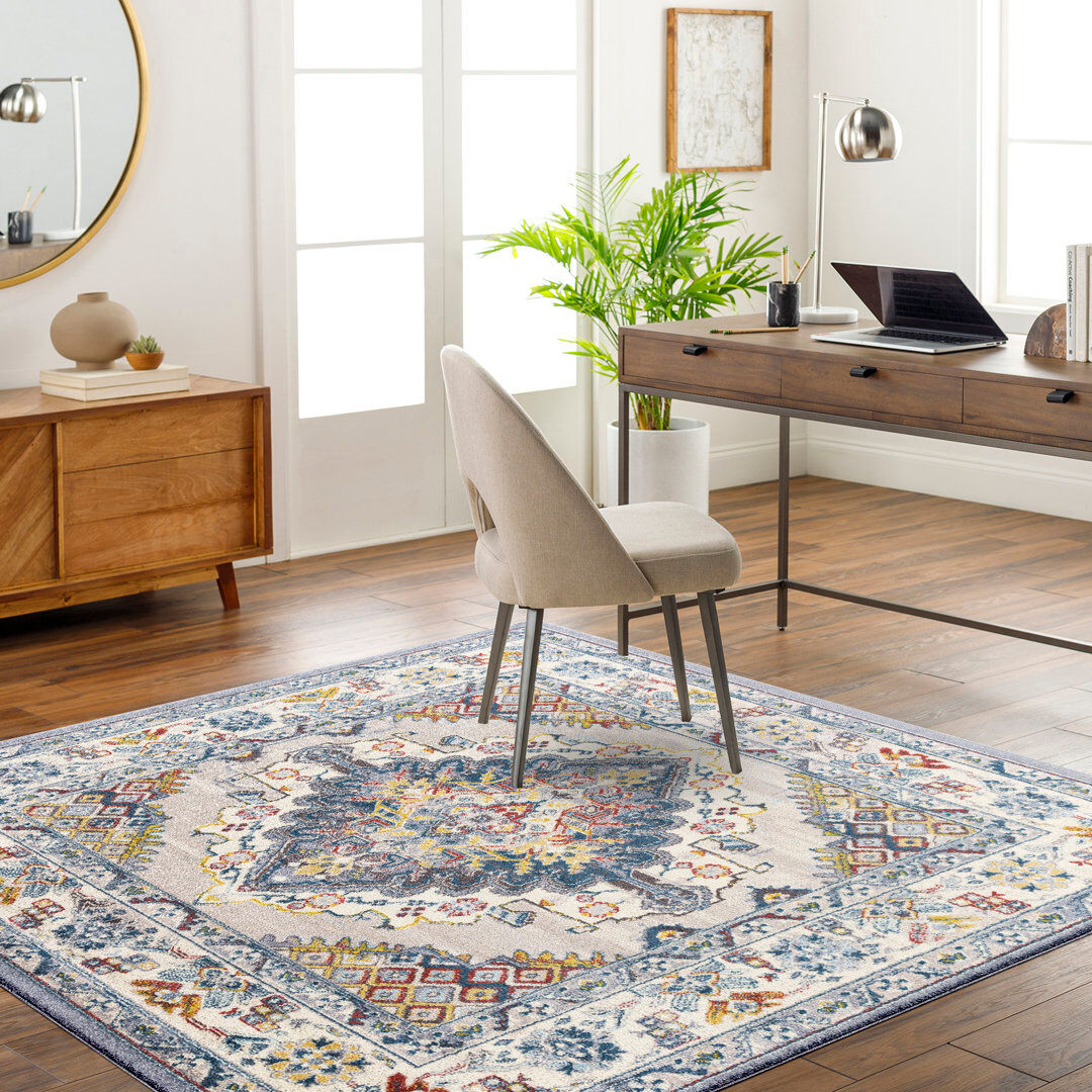 Mistana Machine Woven Indoor Rug Taupe/Cream Round 160 cm