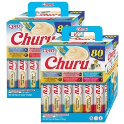 INABA Churu für Katzen - Mix mit Thunfisch 2x(80x14g)