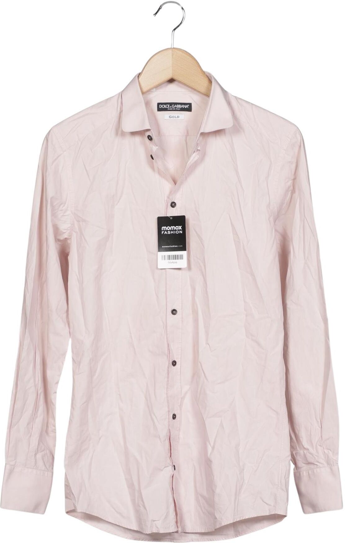 Dolce&Gabbana Herren Hemd, Pink, Gr. 38, Baumwolle - Second Hand