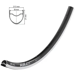 DT SWISS Felge 28" RR 411 24 Loch