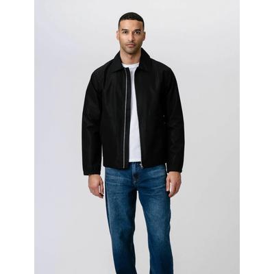 Outdoorjacke TEESHOPPEN "TEESHOPPEN Jacket Short Zip", Herren, Gr. XXL, schwarz, Obermaterial: 100% Polyester, Jacken Outdoorjacke