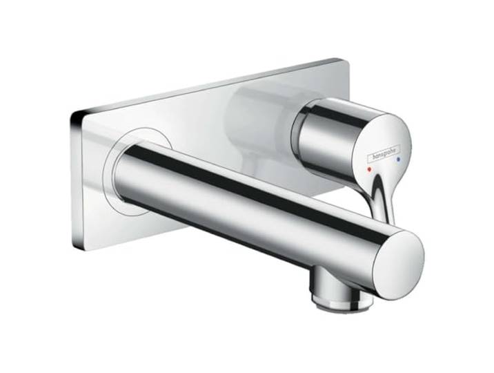 hansgrohe Talis S Mitigeur de lavabo encastré mural\, bec 165mm\, bonde à écoulement libre\, chromé\, 72110000