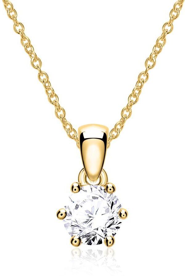 Brilladia Kette für Damen aus 585er Gold mit Diamant gold