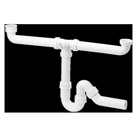 Viega Küchenarmaturenschloss Doppelmodell 40 mm weiss (124205)