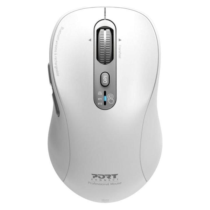 Port Designs Port MOUSE RECHARGEABLE BLUETOOTH PRO USB-C & USB-A White (Kabellos) (900707CW)