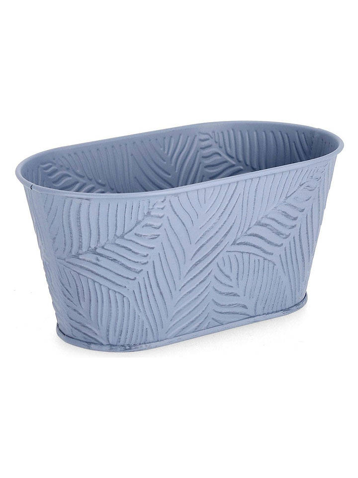 Bizzotto Blumentopf "Benji" in Blau - (B)22,7 x (H)10,7 x (T)12,9 cm - onesize