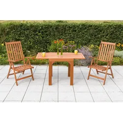Merxx Gartenmöbel Set 3tlg. Vitoria Balkontisch Balkon-Set