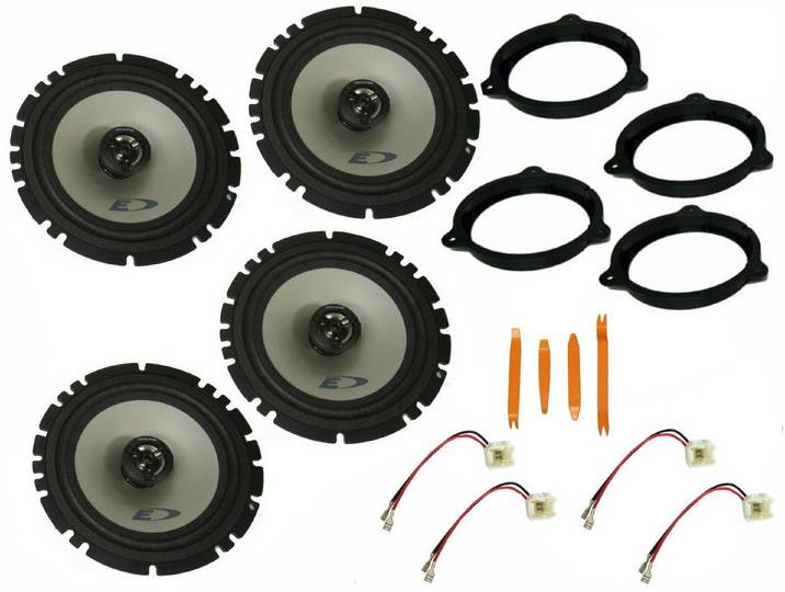 DSX Alpine Boxen Set für Dacia Sandero Stepway SD Bj 13-20Tür vorn hinten Auto-Lautsprecher (80 W)