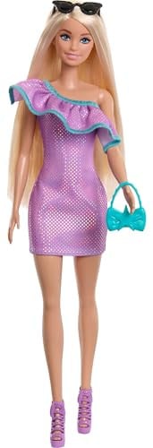 Barbie Fashionista pop met 3 sets nachtmode