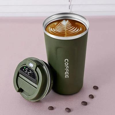 Uplifted Finds Smart Stainless Steel Tumbler With Temperature Display green 510 Ml