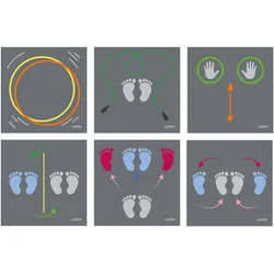 Achoka, Spielteppich + Spielmatte, Spielmattenset Stationen (200 x 100 cm)