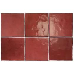 Equipe Artisan Wandfliese burgundy 13x13 cm glanz ARTISAN24457