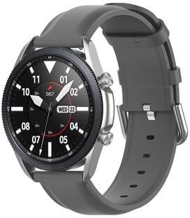 Everyday Crate Galaxy Watch 3 41mm Leather Watch Band 20mm Replacement Strap For Samsung Galaxy Watch Active Active2 And More gray