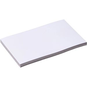 Sprintis Magnetschilder MSXX000907, weiß, 80 x 50 mm, für Handbeschriftung, 100 Stück