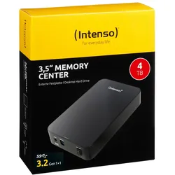 Intenso Memory Center Festplatte 3,5", 4 TB, schwarz