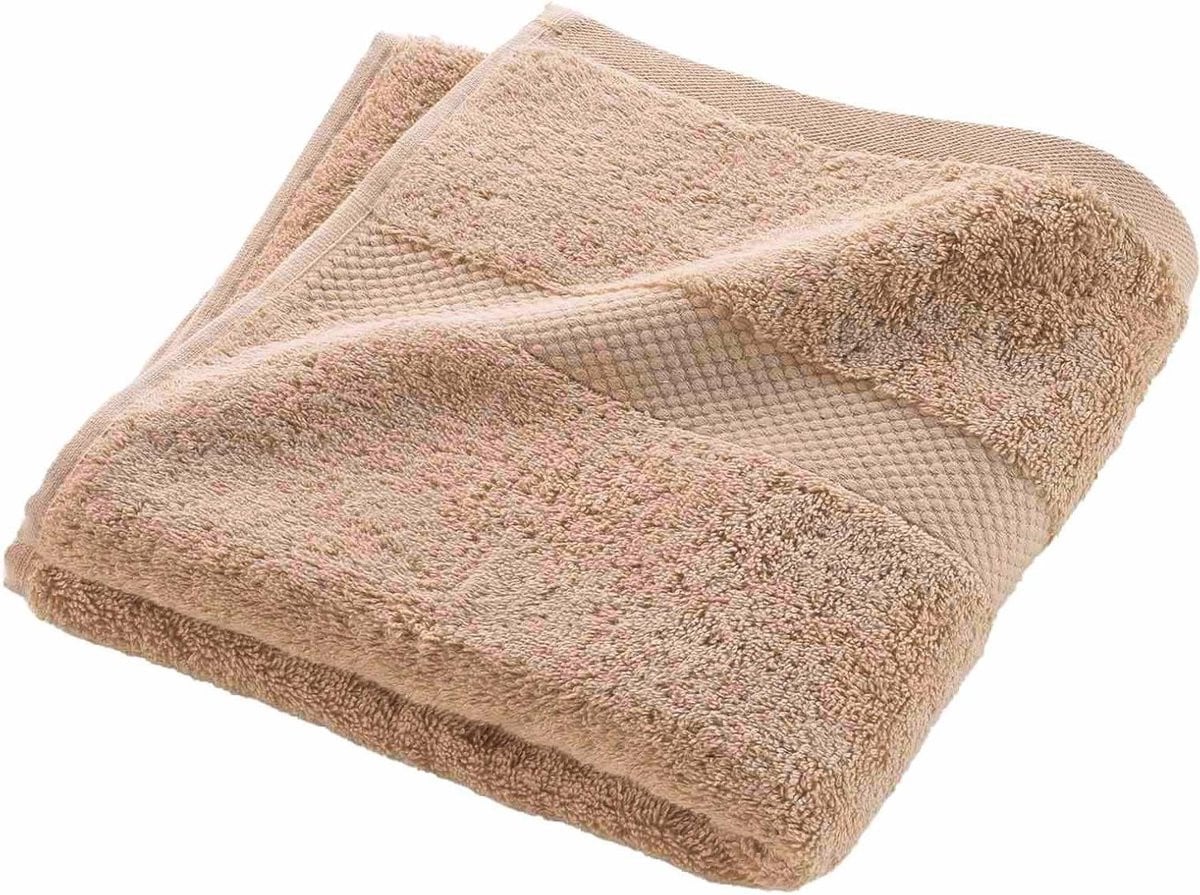 Luxe katoenen handdoek in hazelnoot - 50 x 90 cm