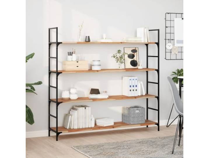 IBUQDDV Schweberegale 4 STK. 140x30x2 cm Massivholz Akazie Ölbehandelt Ölbehandelt, feuchtigkeitsresistent, flexible Anordnung, vielseitig nutzbar, natürliche Optik