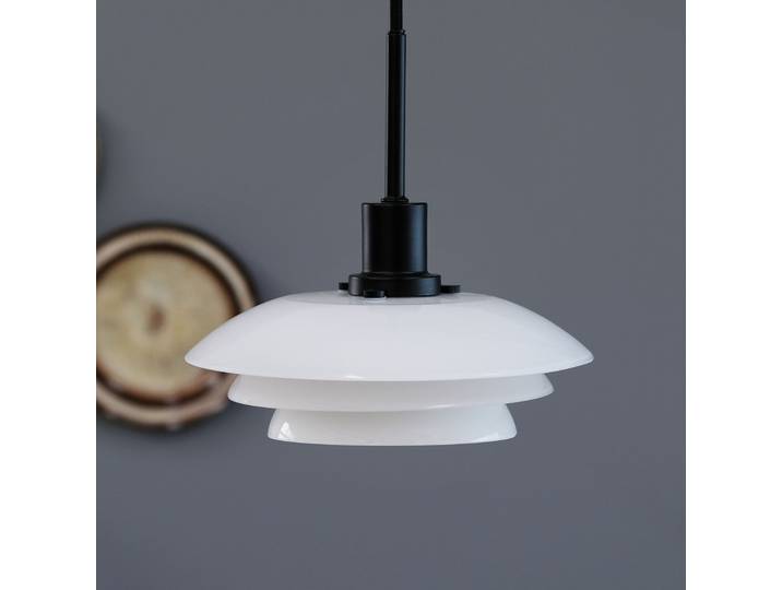DL20 Pendelleuchte Opal/Black - Dyberg Larsen - Wohnzimmer - Skandinavisch - Glas - Einflammig