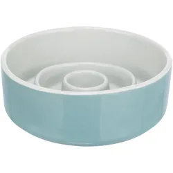 4x Trixie Slow Feeding, Keramiknapf für einen Hund (45 cl), Futternapf