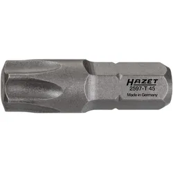 HAZET Bit Sechskant 6,3 (1/4 Zoll) Innen TORX Profil - T45 - 2597-T45