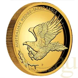 2 Unzen Goldmünze Australien Wedge Tailed Eagle 2014 proof - high Relief Prägung