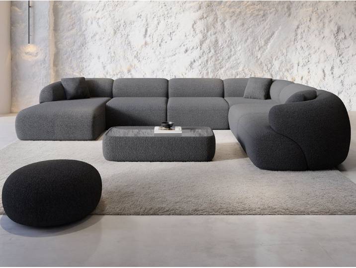 Sofa Dreams Wohnlandschaft Wohnlandschaft Monteluna XXL U-Form in Stoff, Wohnlandschaft, U-Form, Moderne Wohnlandschaft in U-Form, 2 Zierkissen inklusive