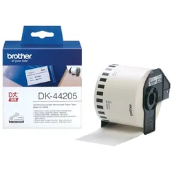 Brother DK-44205 Etiketten erstellendes Band Schwarz auf weiss