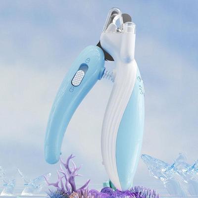United Pet Nail Clipper With LED Lighting For Dogs & Cats Professional Grooming Tool light Blue