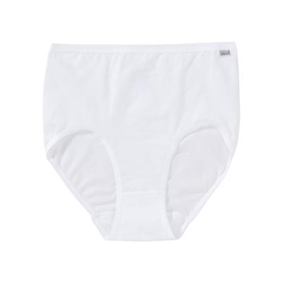 Taillenslip SPEIDEL "Britta", Damen, Gr. 50, weiß, Obermaterial: 95% Baumwolle, 5% Elasthan (LYCRA), unifarben, bequem, Unterhosen Taillenslip, bequem, elastisch, basic, Baumwollmix