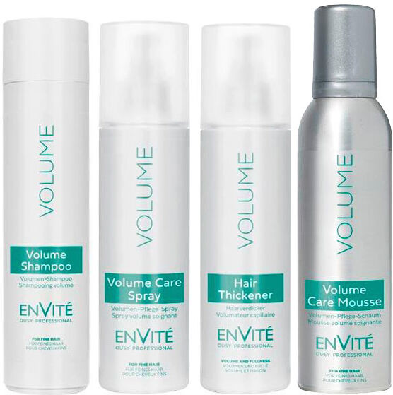 850ml dusy professional Envité Volume All-in Set (Shampoo 250ml + Pflegespray 200ml + Volumenspray 200ml + Mousse 200ml)