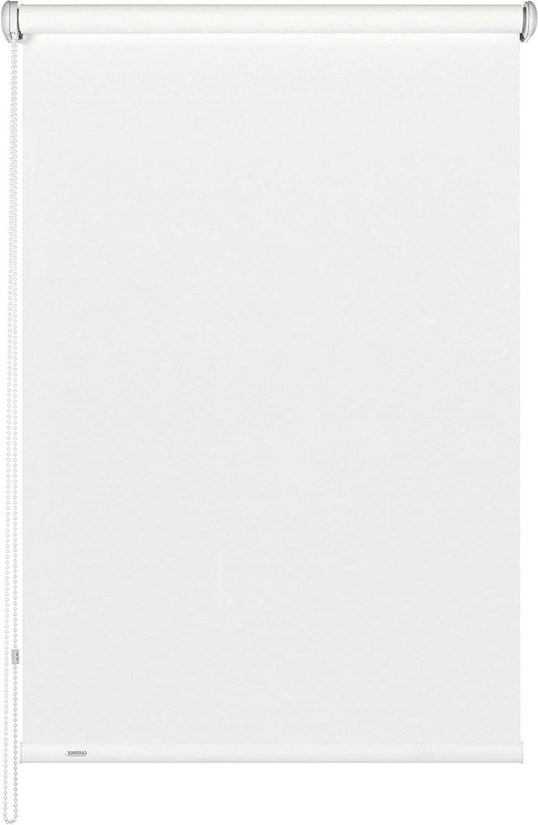 Merkloos Lichtdoorlatend rolgordijn met zijgeleiding en ketting, B: 122 cm, H: 180 cm