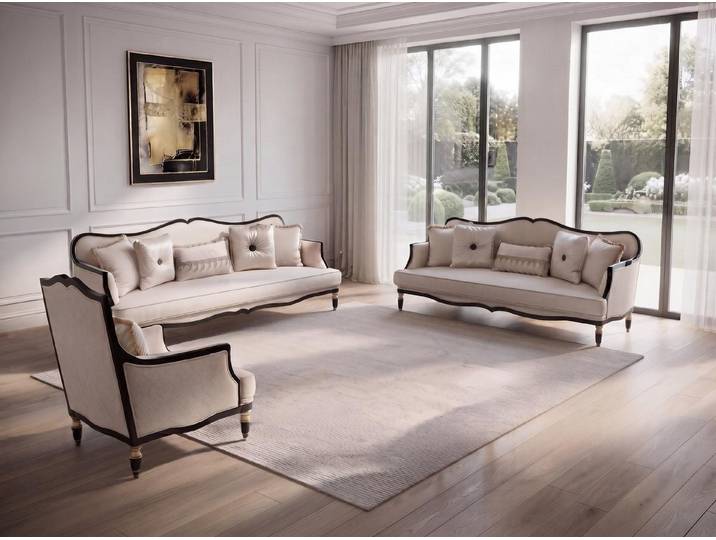JVmoebel Polstergarnitur Sofa set Sofa Sessel Modern Stil Raffiniert Komfortabel, (3-tlg., 3)