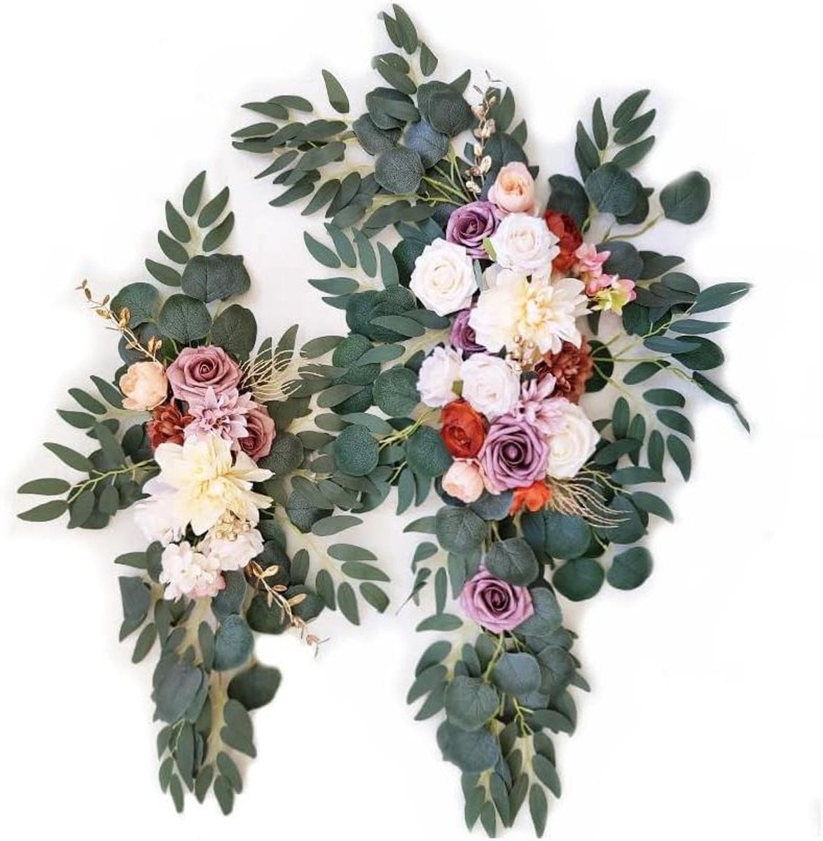 Kleurrijke kunstbloemen set van zijde voor decoratie