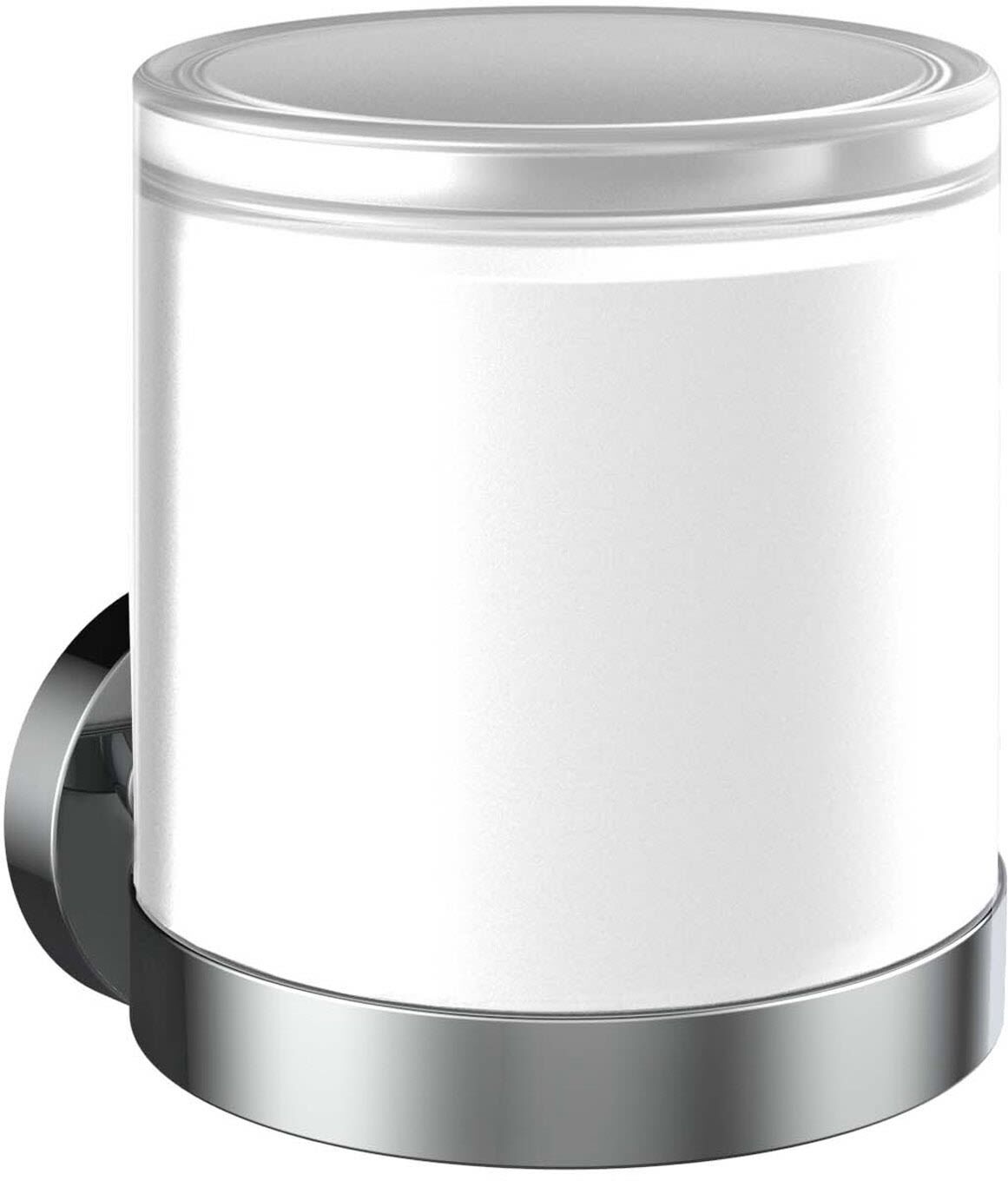 Emco round Sensor-Seifenspender mit Stülpbecher aus satiniertem Kristallglas