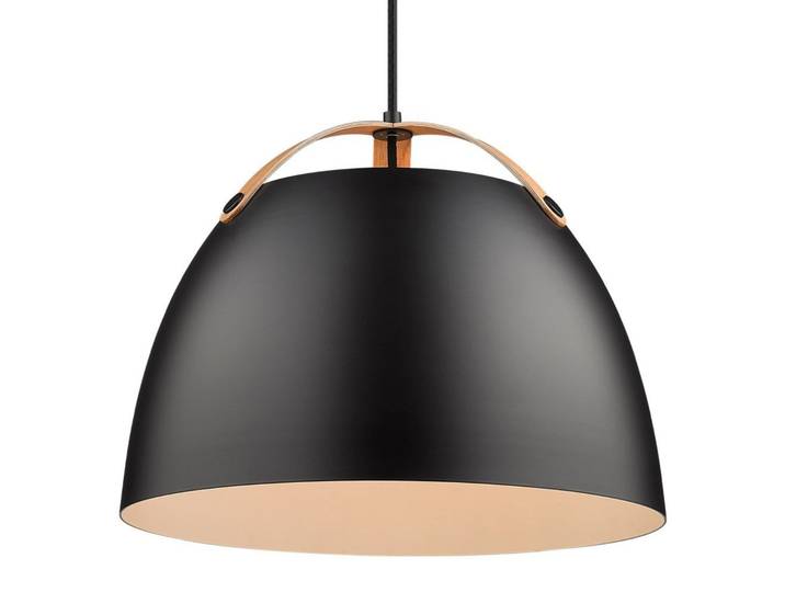 Oslo Pendelleuchte Ø40 Black/Oak - Halo Design - Esszimmer - Glas