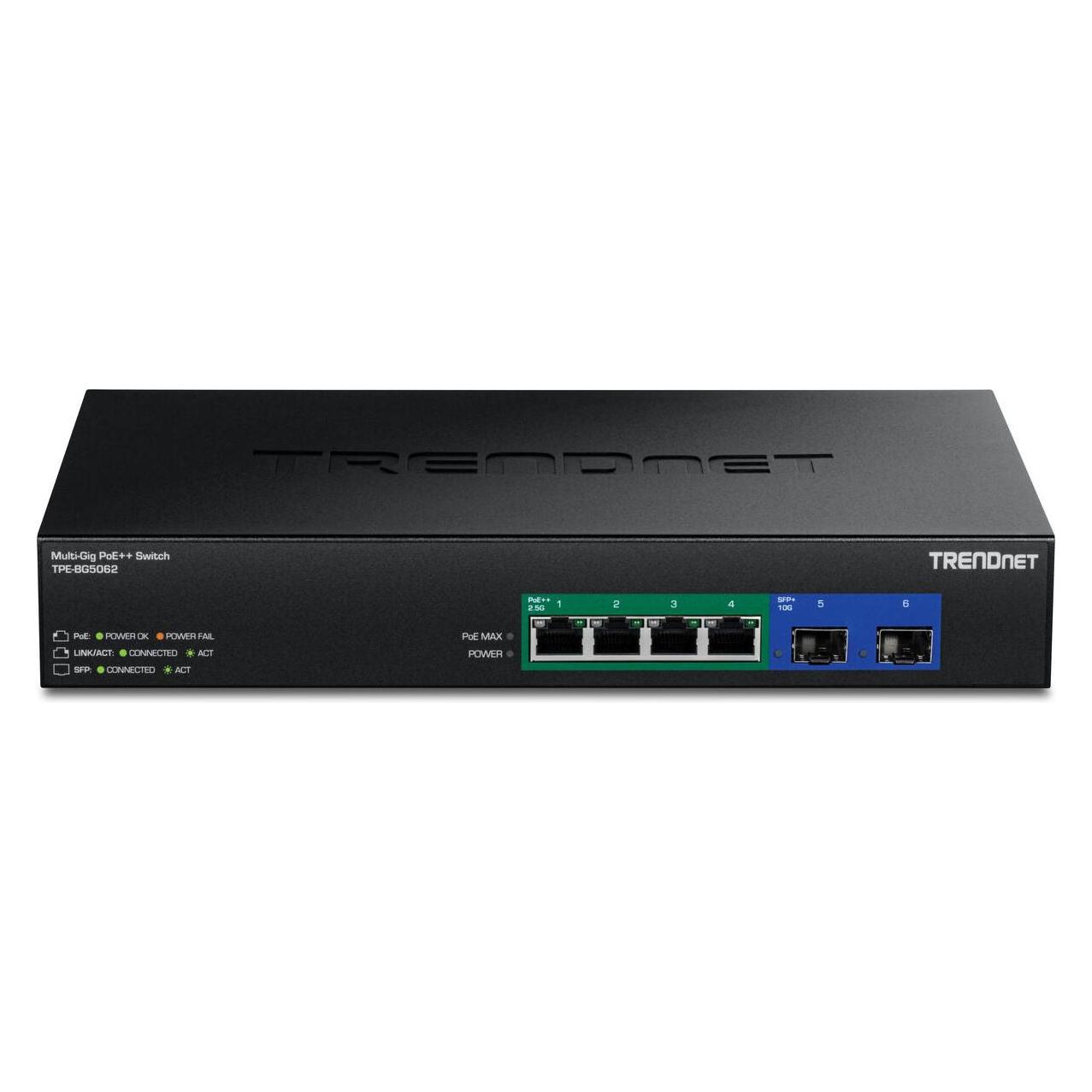 Trendnet 6-PORT 2.5G GAN POWER POE++ (6 Ports) (TPE-BG5062)